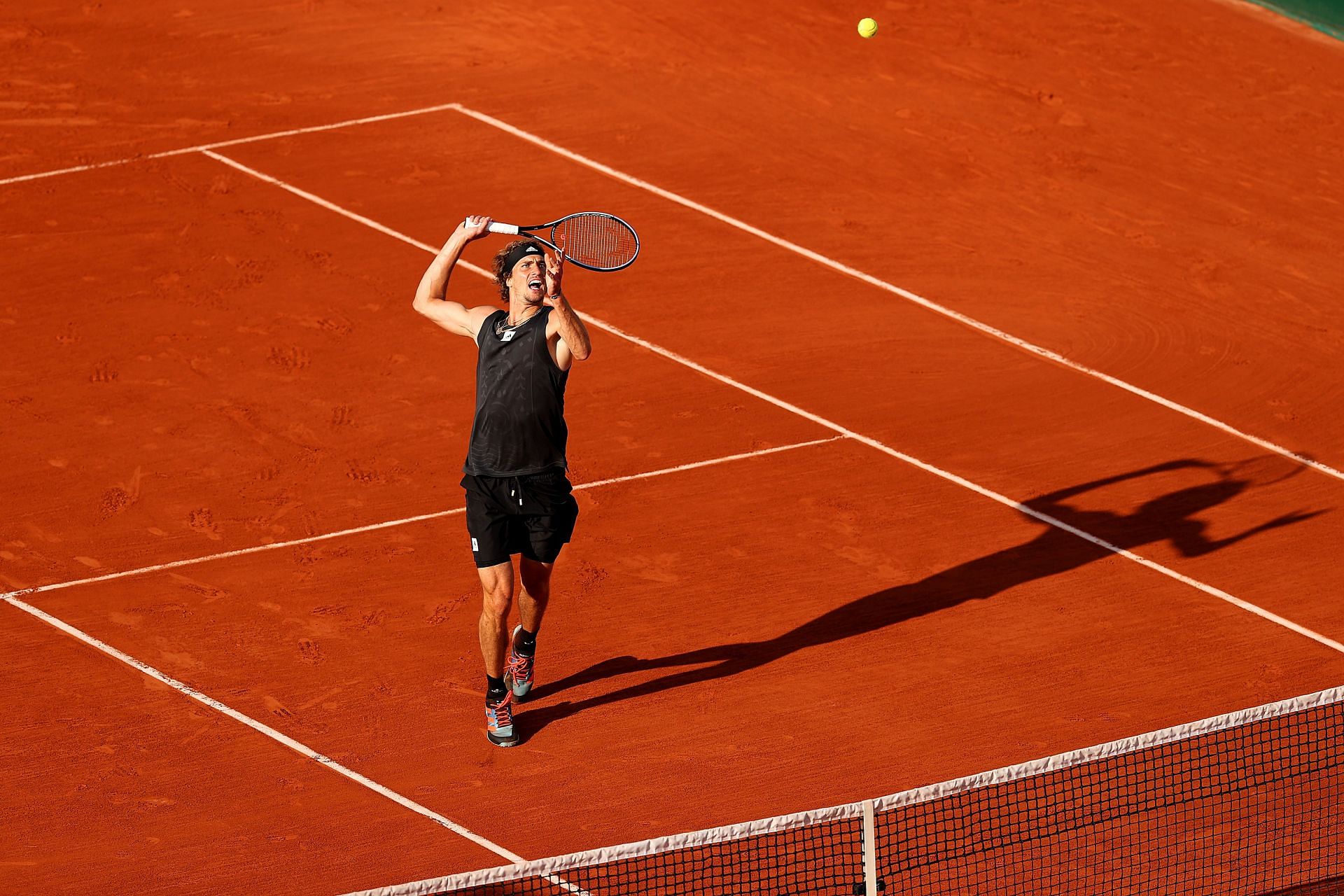 Alexander Zverev at the 2022 French Open - Day Eight