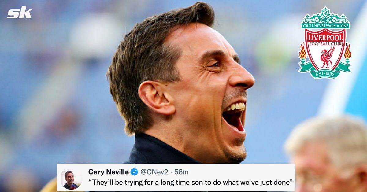 Former Manchester United defender Gary Neville takes a dig at Liverpool