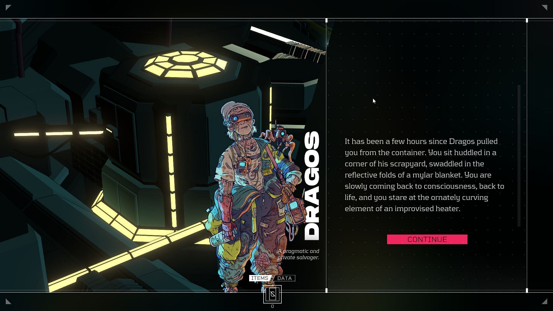 Dragos, one of the many characters players will meet in the game (Image via Citizen Sleeper)