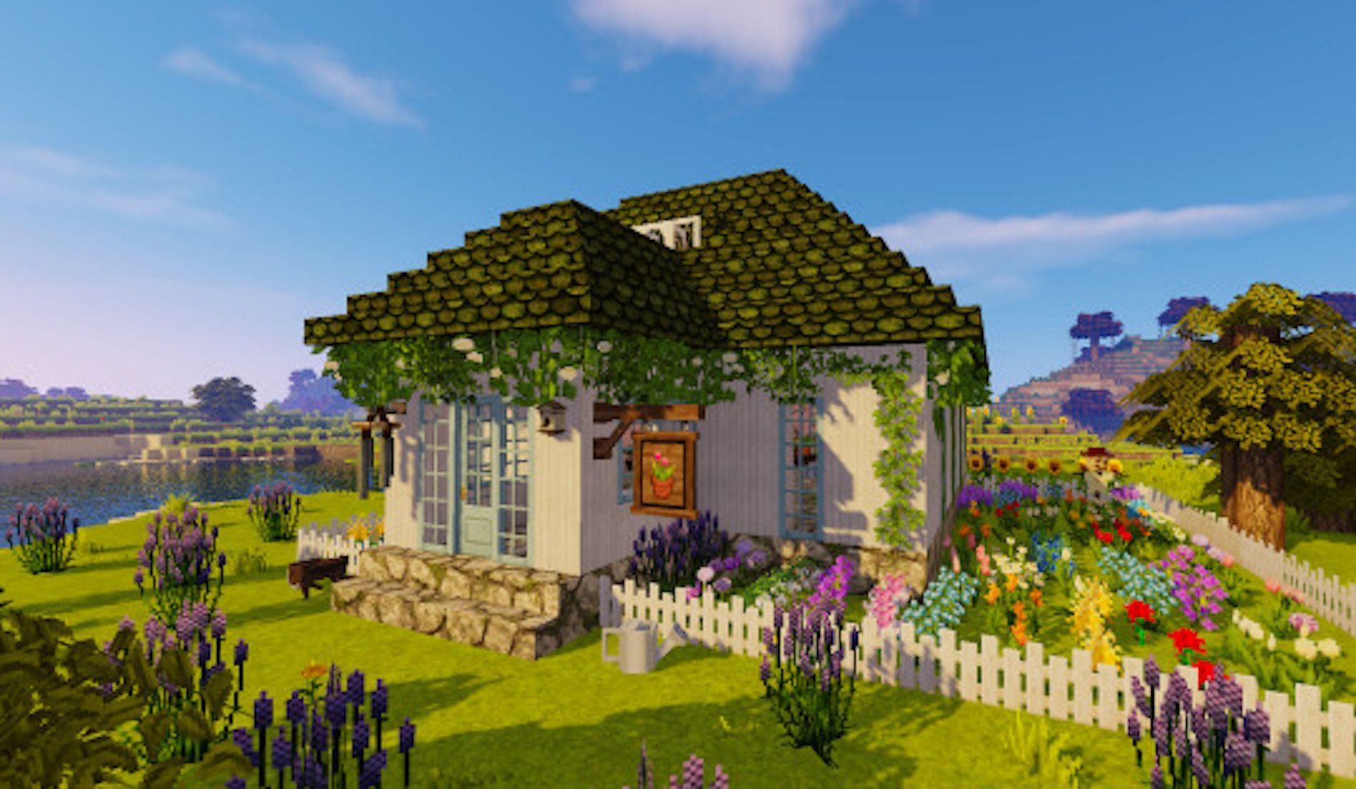 Minecraft cottage and garden build (Image via mycraftermycrafterandme/Tumblr)