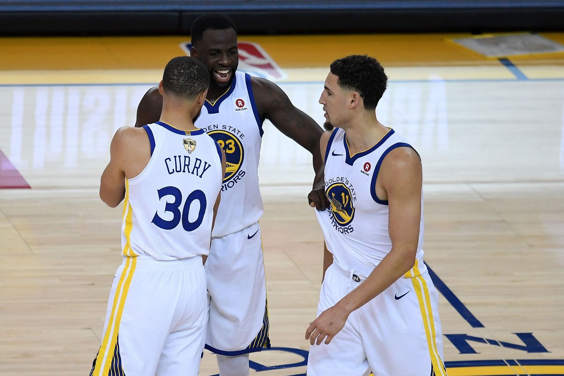 The Golden State trio of Steph Curry, Draymond Green and Klay Thompson