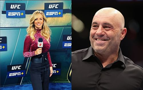 Laura Sanko (left), Joe Rogan (right)