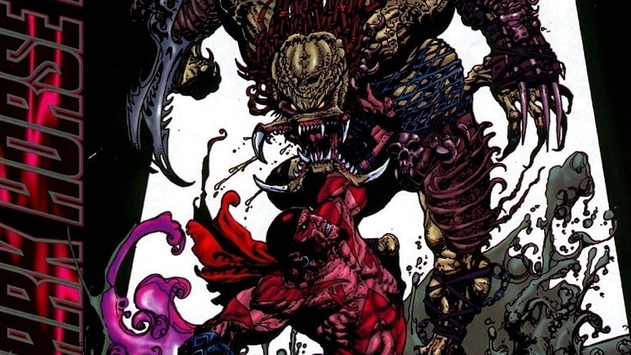 Predator and Motorhead battle (Image via Dark Horse Comics)