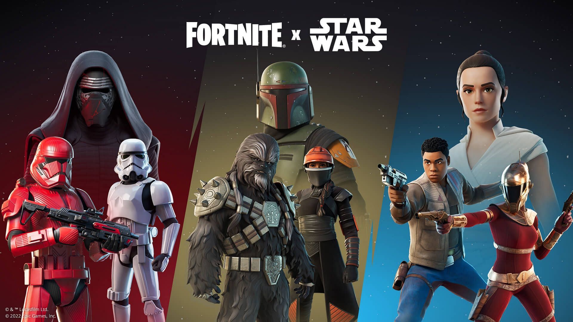 Star Wars skins (Image via Epic Games)