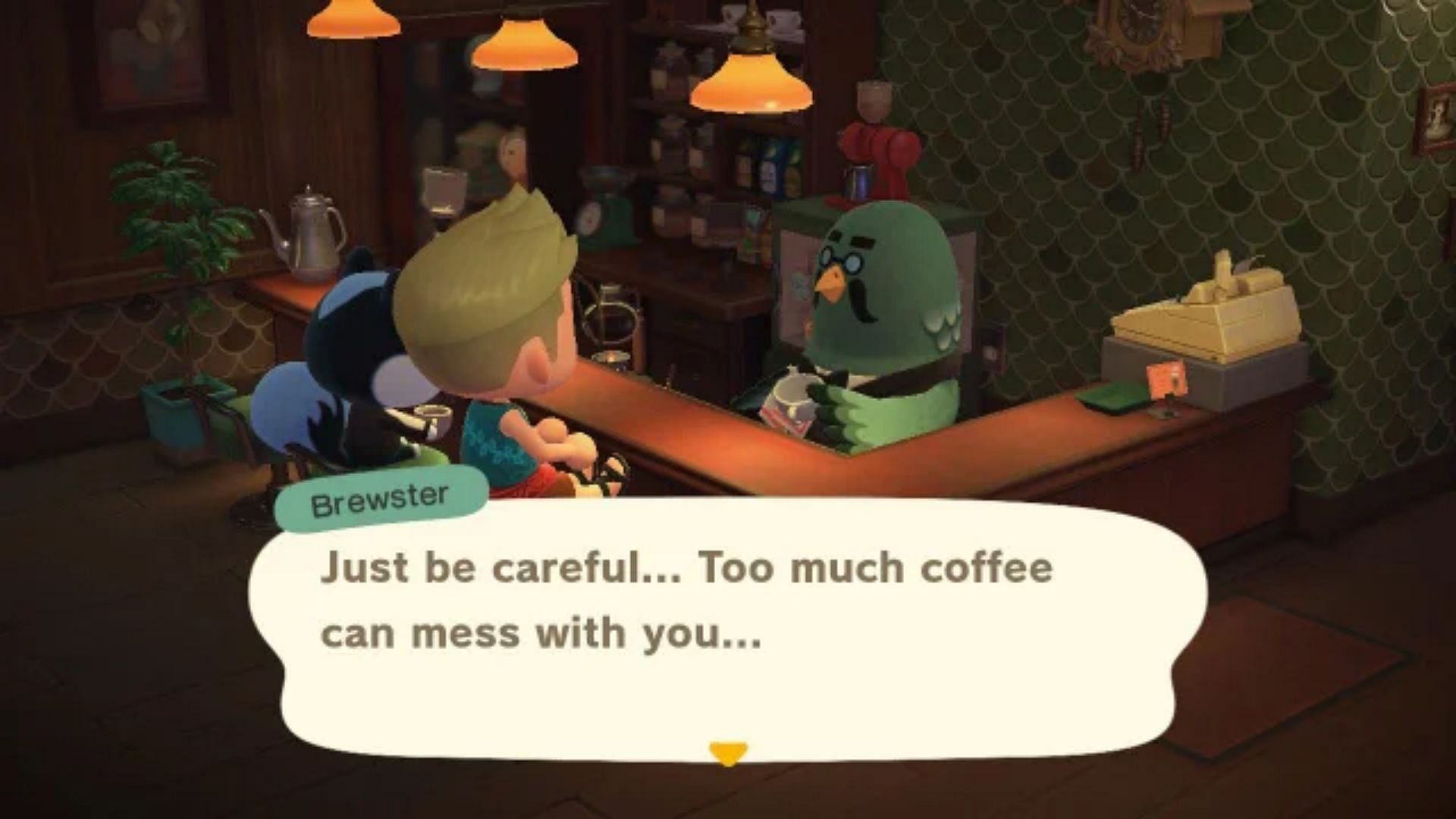 Animal Crossing: New Horizons players can drink as much coffee as they want in the game (Image via r/AnimalCrossing/Reddit)
