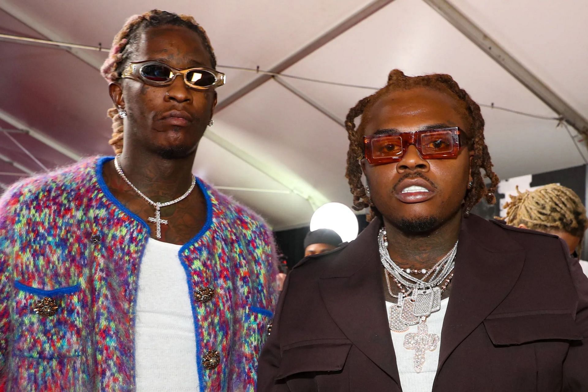 Young Thug and Gunna (Image via Johnny Nunez/2021 BET Hip Hop Awards/Getty Images)