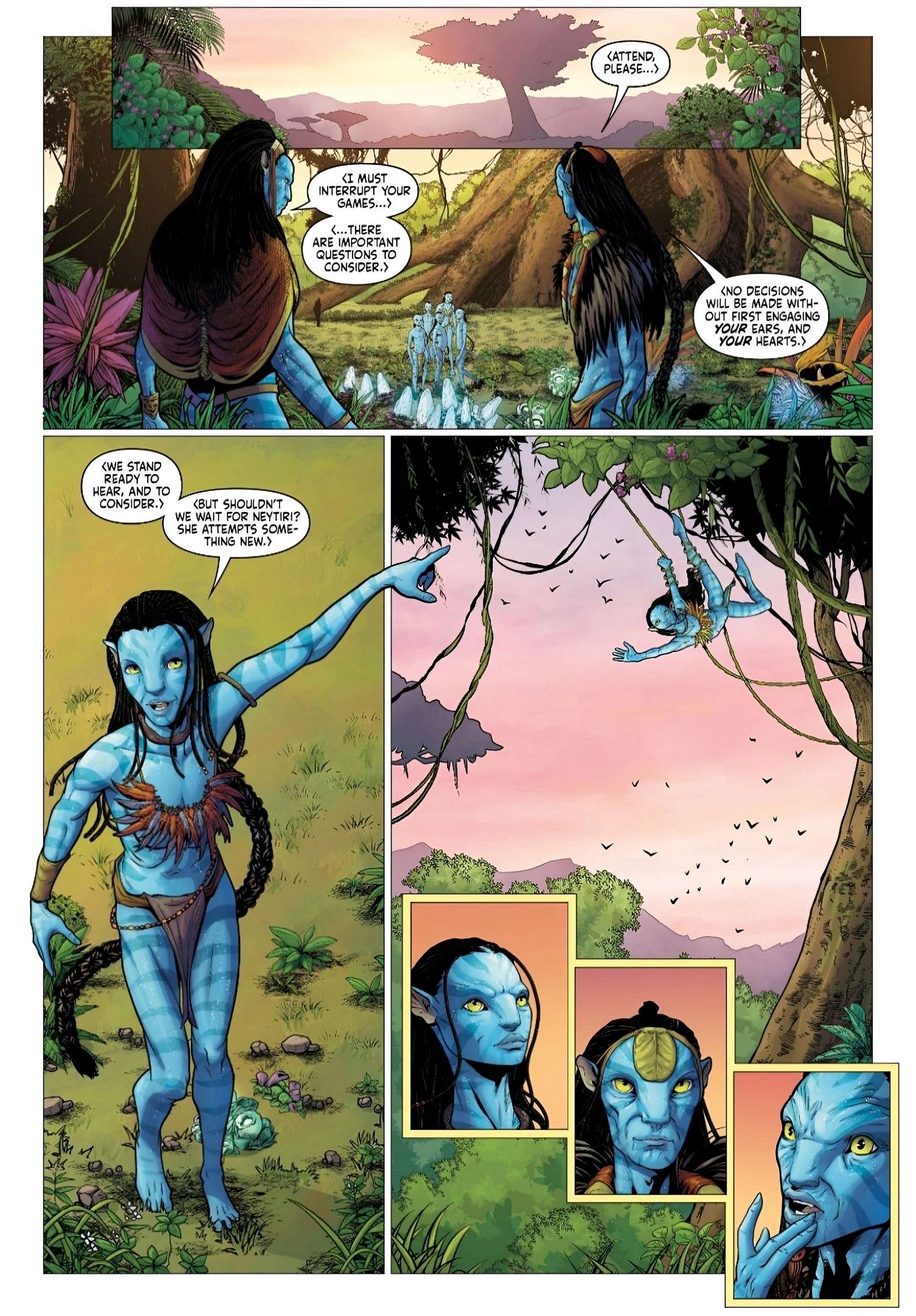 Avatar: Adapt or Die #1 page (Image via Dark Horse Comics)