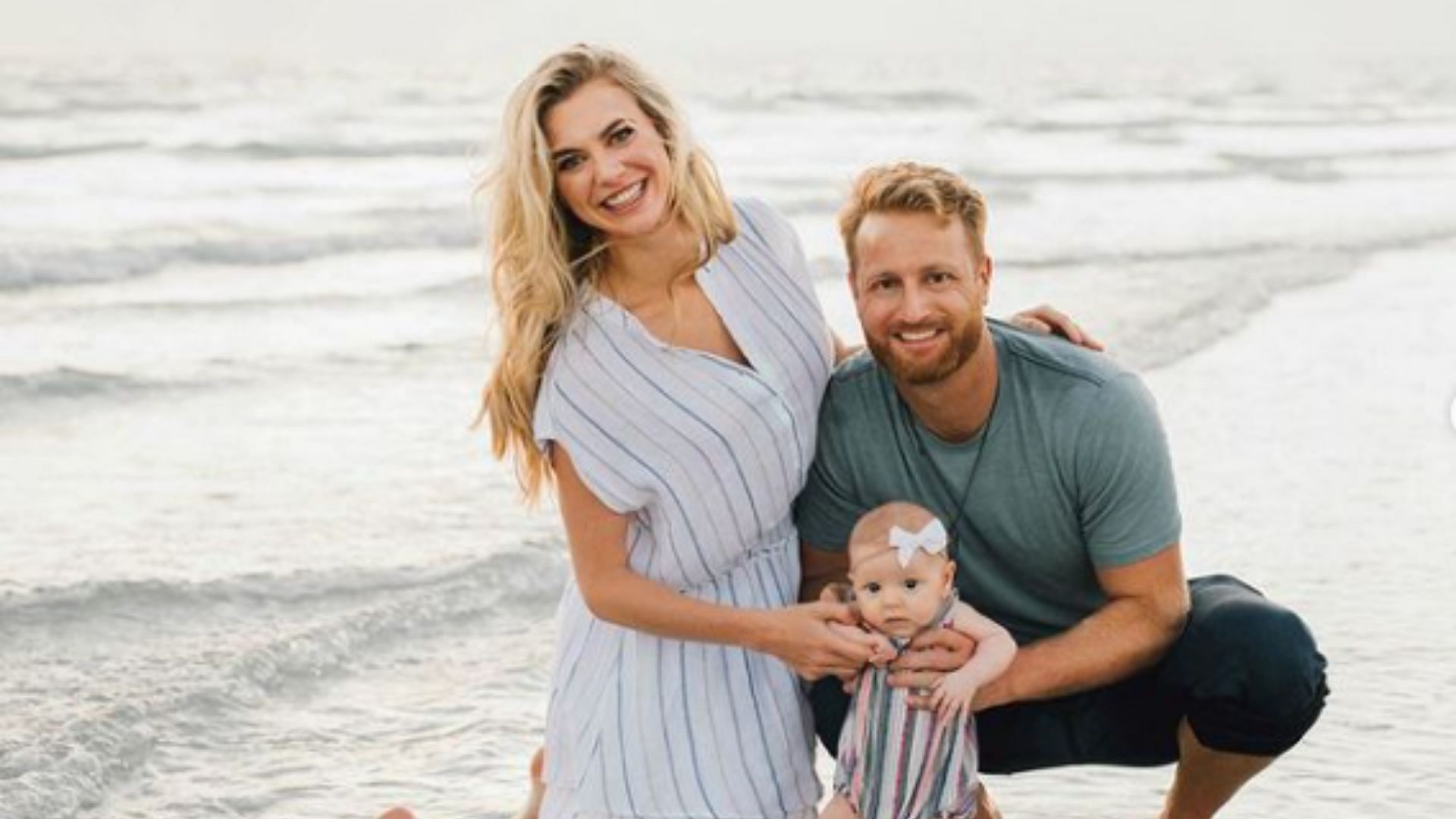 San Francisco Giants pitcher Alex Cobb with his wife, Kelly Cobb.