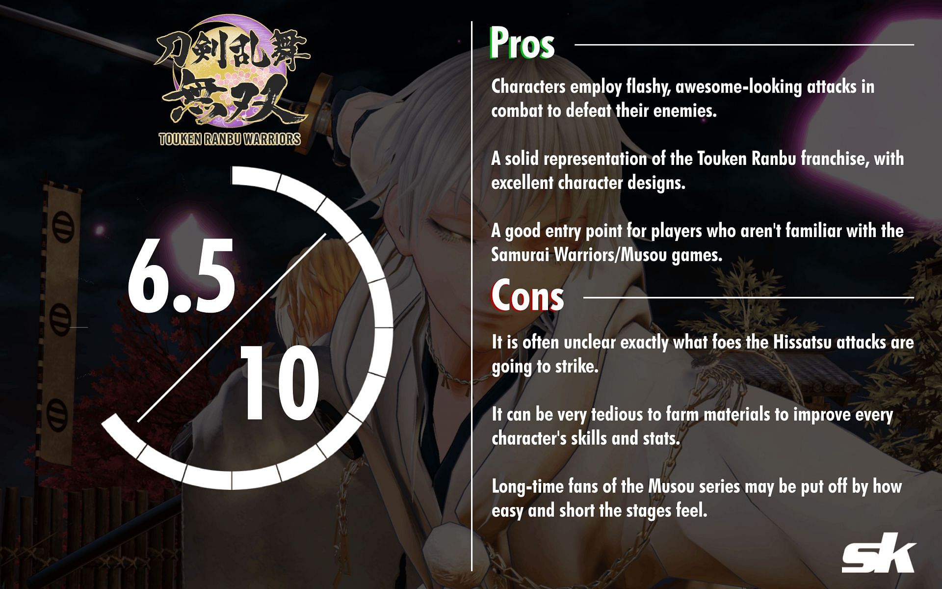 Touken Ranbu Warriors is an easier Musou game but is still incredibly fun (Image via Sportskeeda)