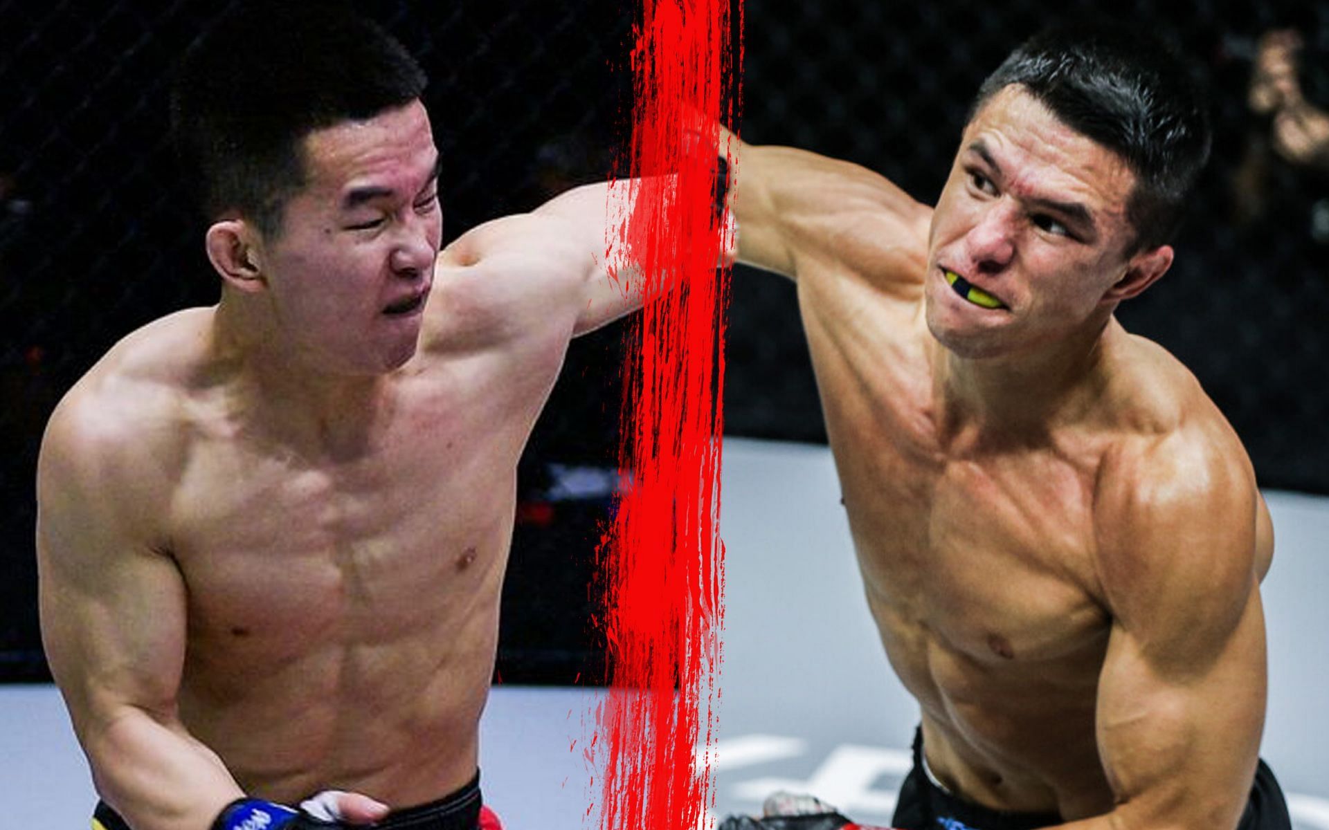 Reece McLaren (R) believes his matchup with Xie Wei (L) will produce a US$ 50,000 bonus. | [Photos: ONE Championship]