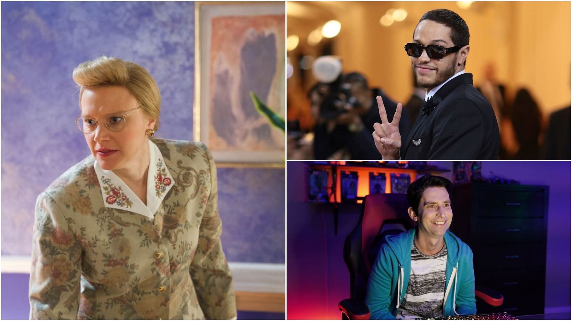 Kate McKinnon, Pete Davidson, and Kyle Mooney are also exiting SNL (Images via Kyle Dubiel and Dimitrios Kambouris/Getty Images)
