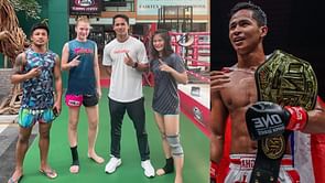 "The place for Champions" - Superbon posts all-star photo with Rodtang Jitmuangnon, Stamp Fairtex, and Smilla Sundell
