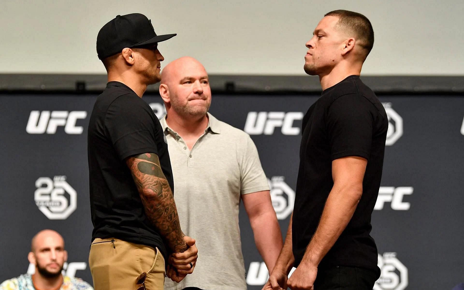 UFC 230: Nate Diaz vs. Dustin Poirier [Photo via @UFC on Twitter]