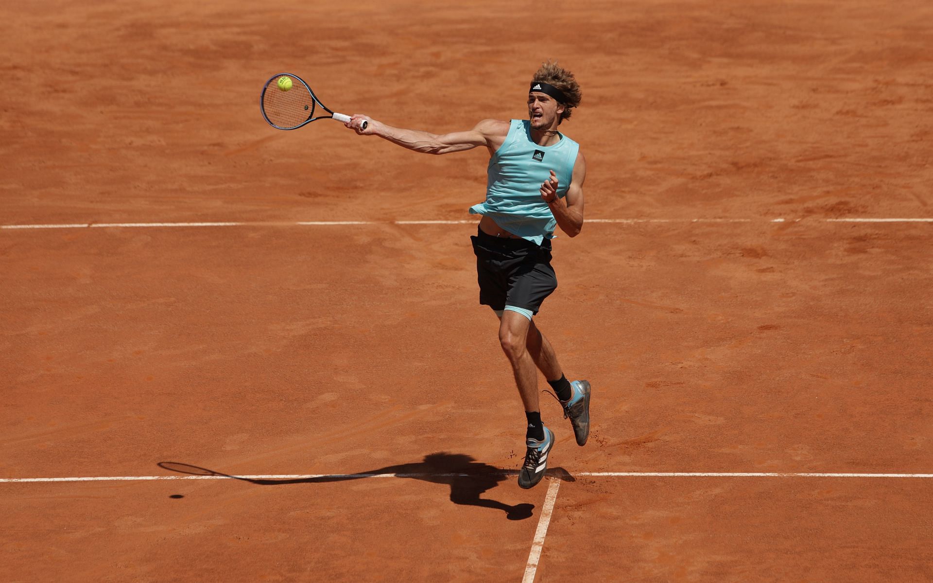 Alexander Zverev at the 2022 Italian Open.