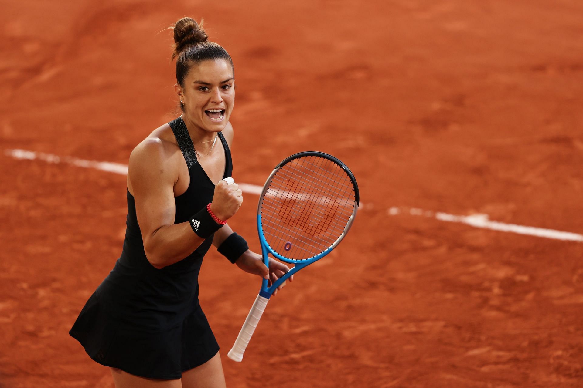 Maria Sakkari at the 2021 French Open.