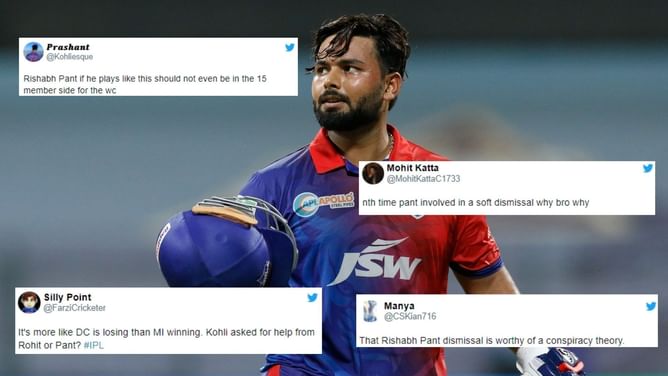 "Hall of Shame performance!" - Fans slam Rishabh Pant for another slow knock against MI in IPL 2022