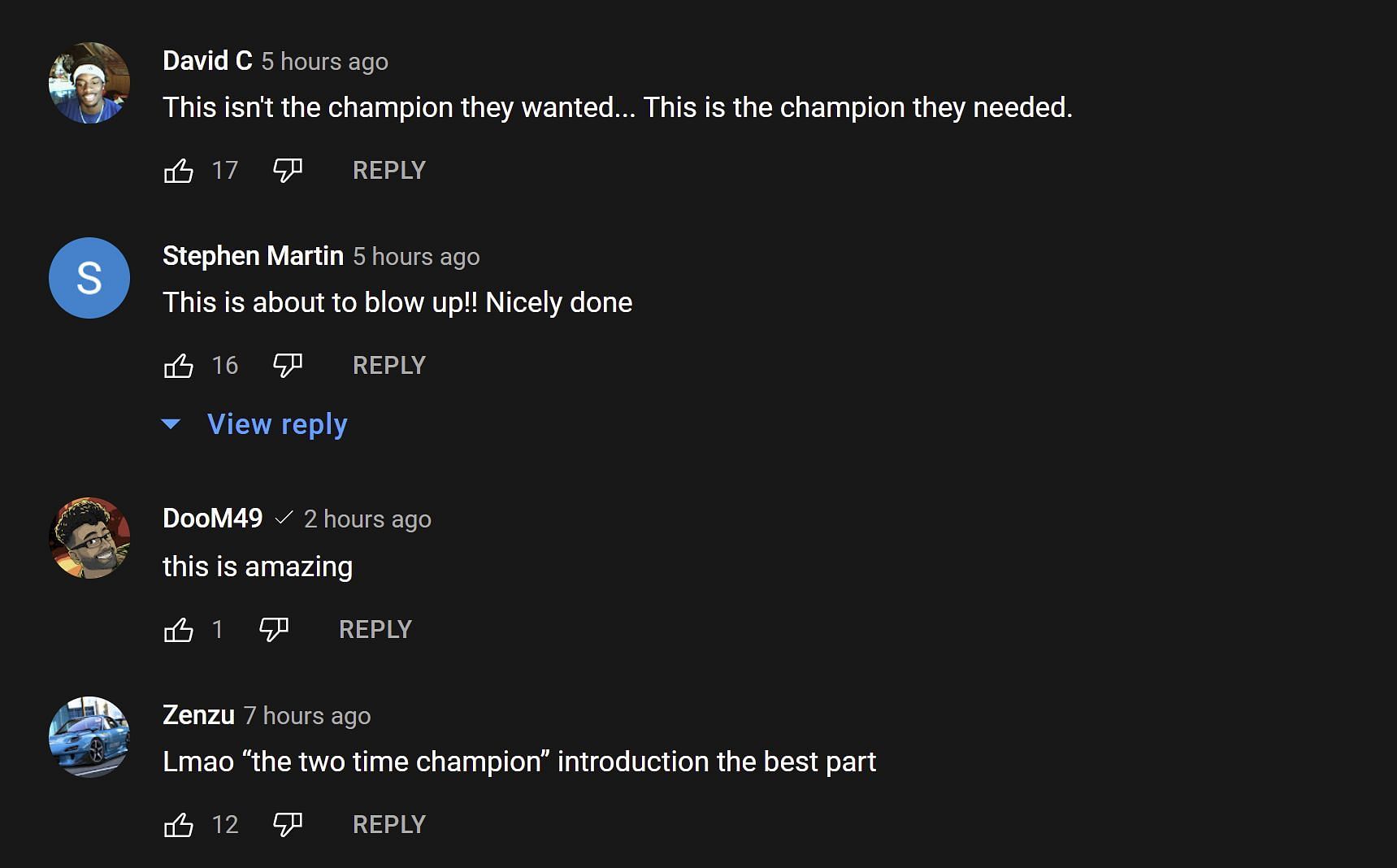 Fans commending the YouTuber&#039;s efforts (Image via MG21 TV/YouTube)