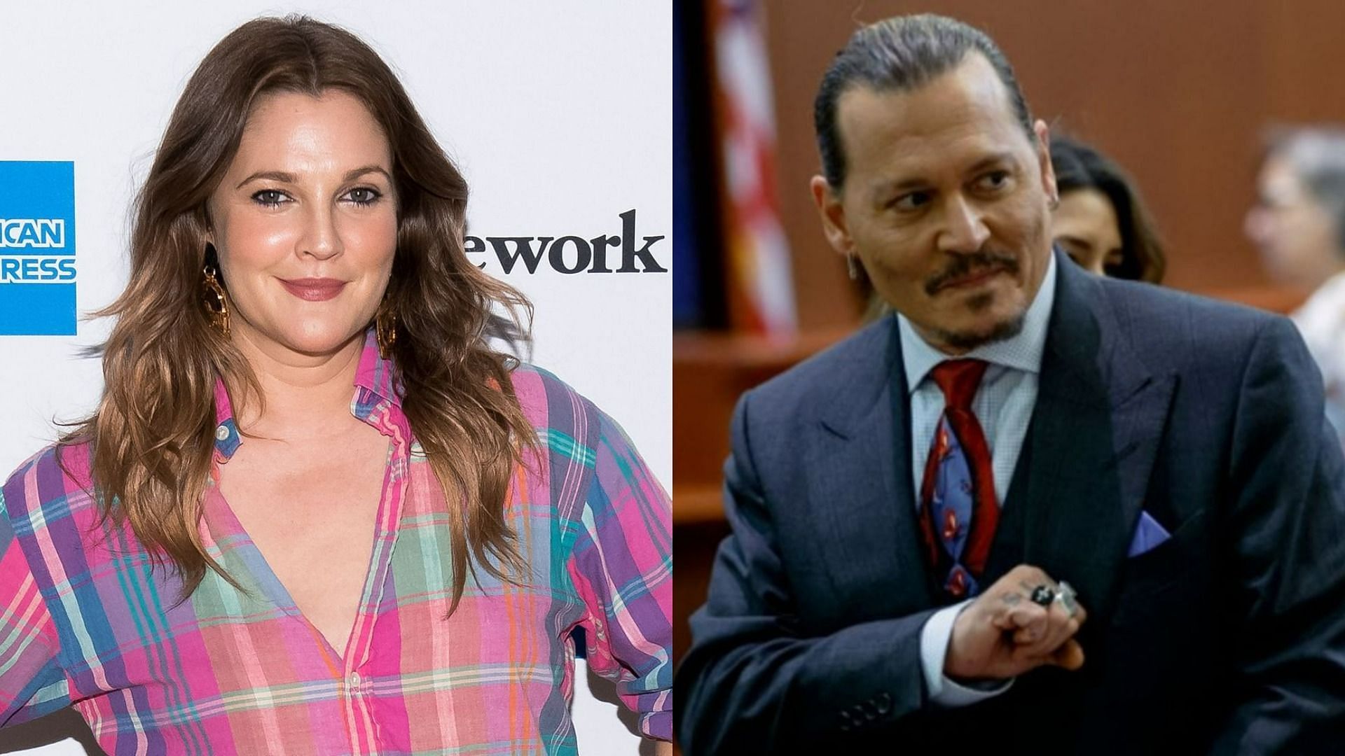 Drew Barrymore issued an apology over comments on Johnny Depp-Amber Heard legal battle (Image via Mike Pont/Getty Images and Reuters)