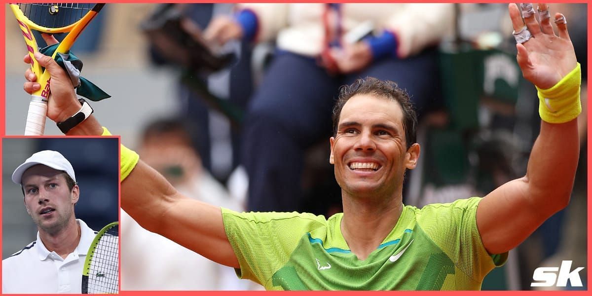 Botic van de Zandschulp [inset] revealed he idolized Rafael Nadal back in the day