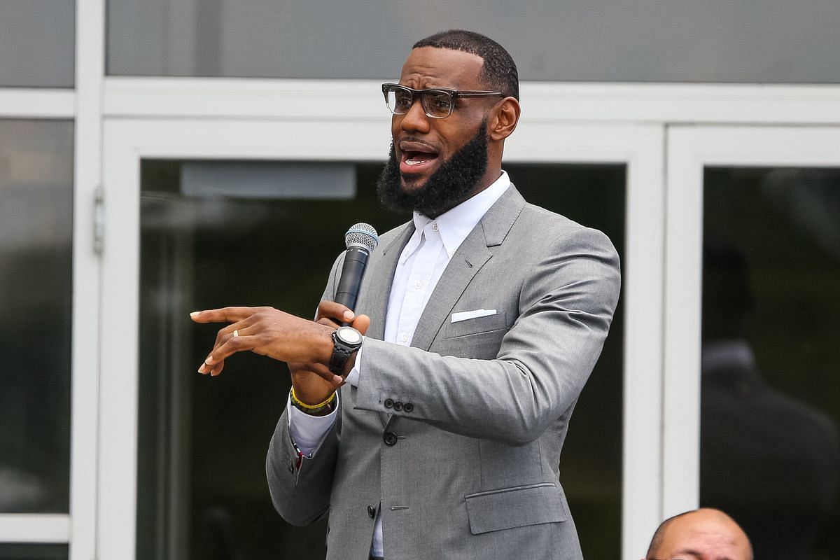LeBron James is demanding change following the Texas school shooting. [Photo: Silver Screen and Roll]