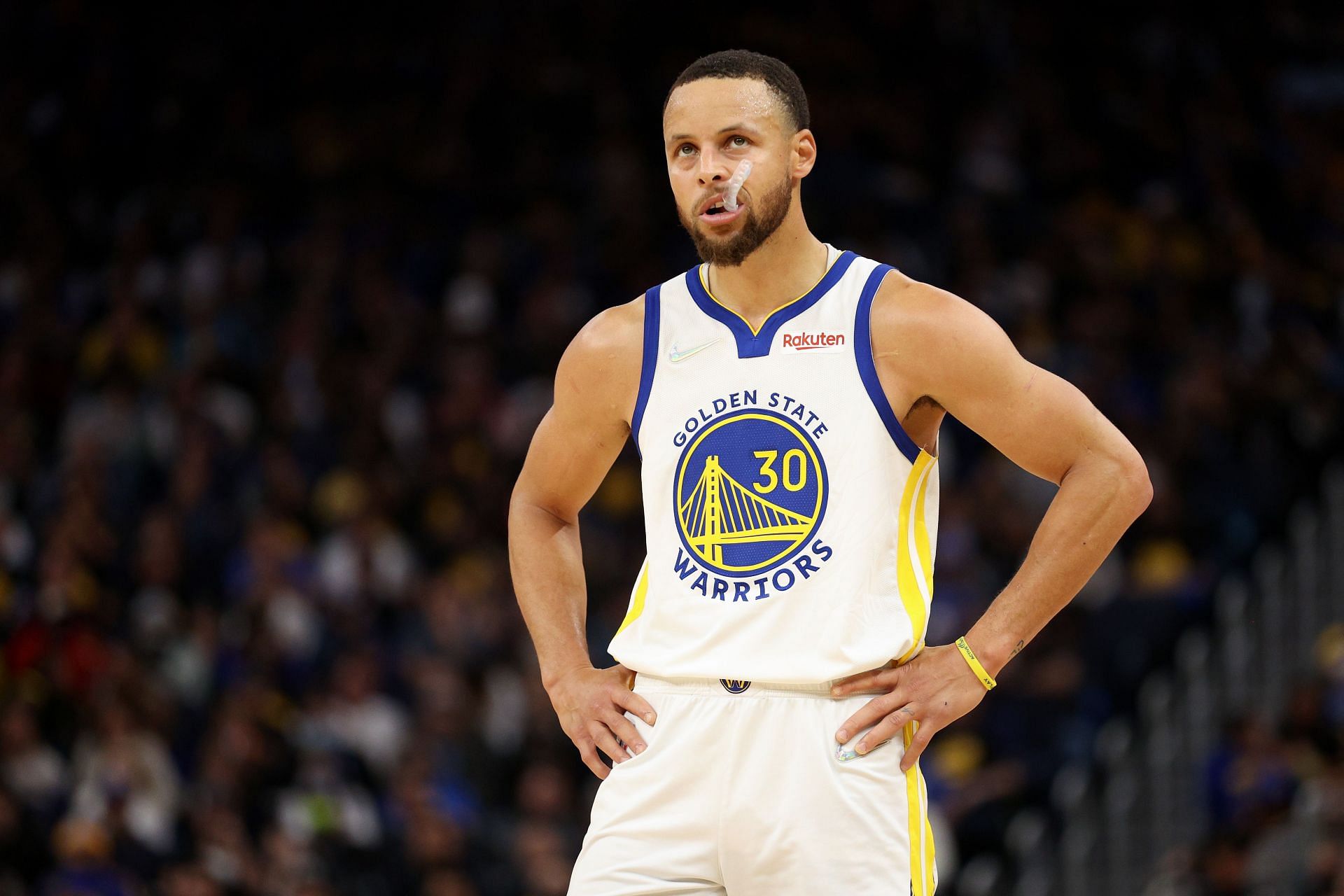 Steph Curry of the Golden State Warriors in the Western Conference semifinals