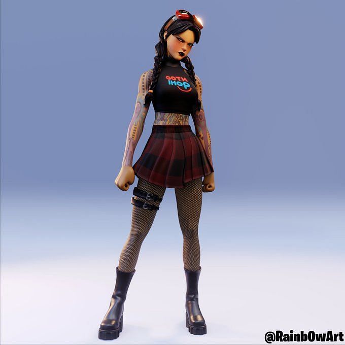 Fortnite concept art gives Jules an exciting goth makeover