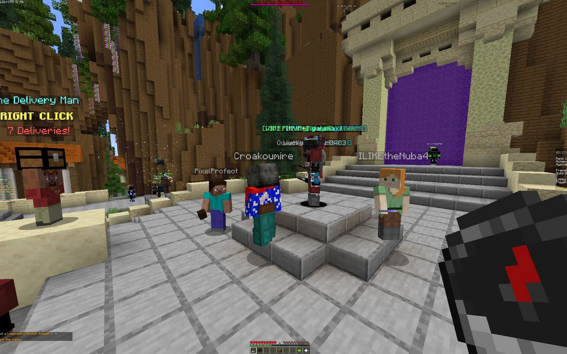 Hypixel server world (Image via Minecraft)