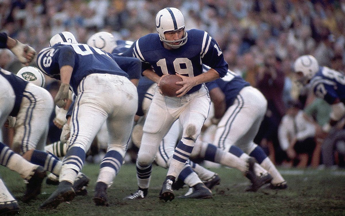 Johnny Unitas was a 3x NFL MVP and won four titles Mandatory Credit: Sports Illustrated Vault