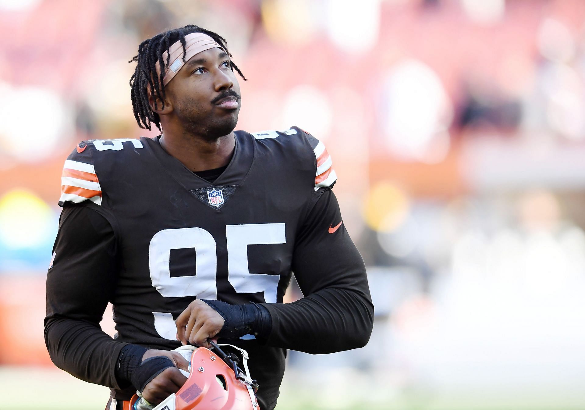 Myles Garrett in action for the Cleveland Browns