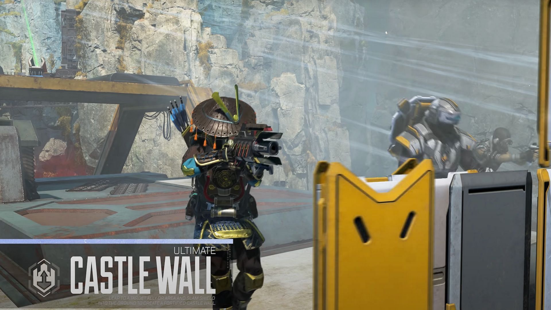 Players can quickly construct defensive positions with Castle Wall (Image via Respawn Entertainment)