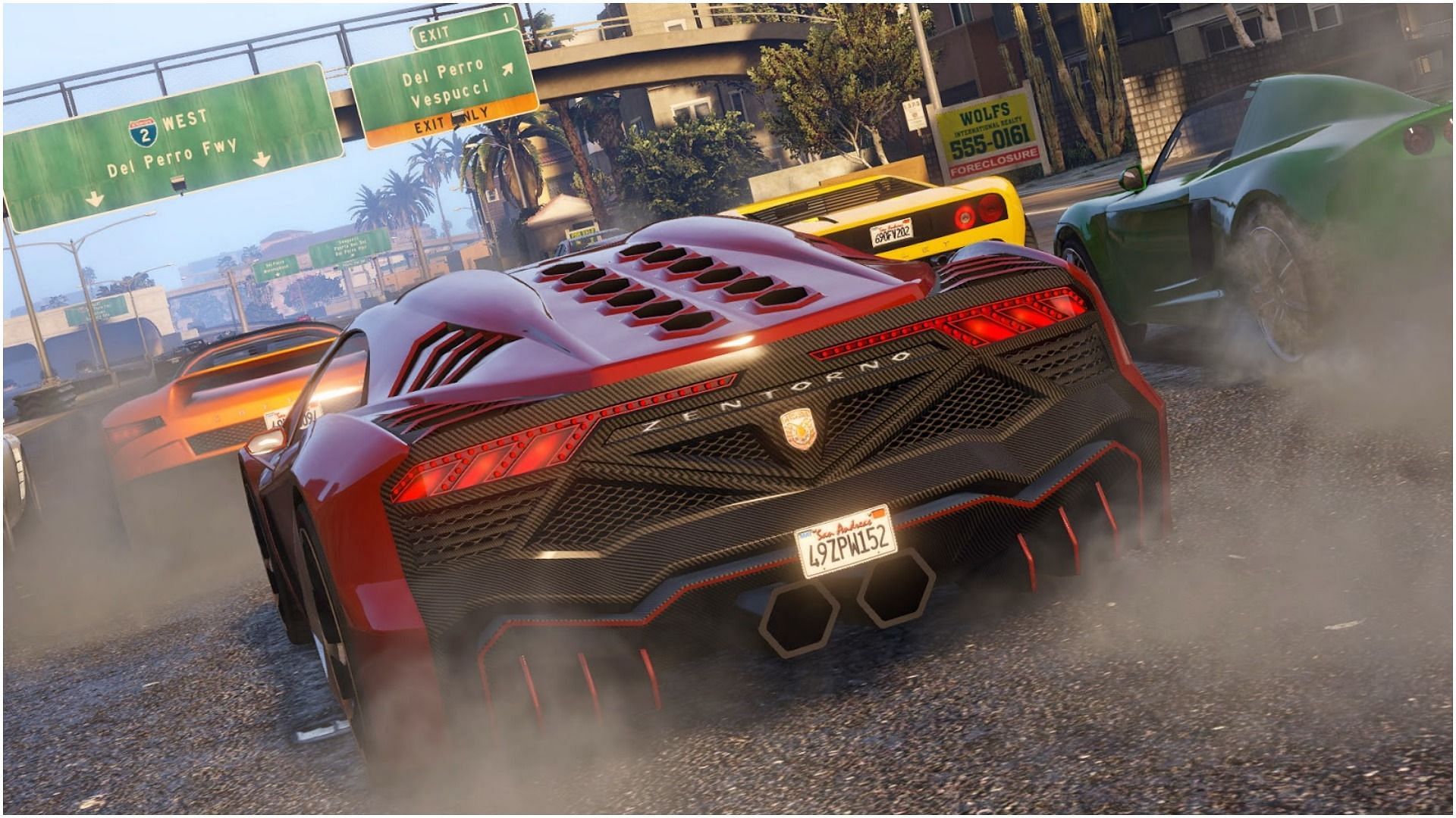 A race in GTA Online (Image via Rockstar)