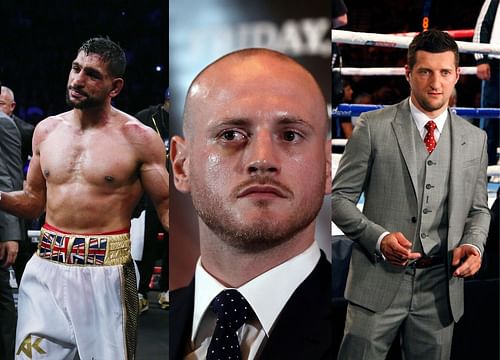 Amir Khan (left), George Groves (center), Carl Froch (right)