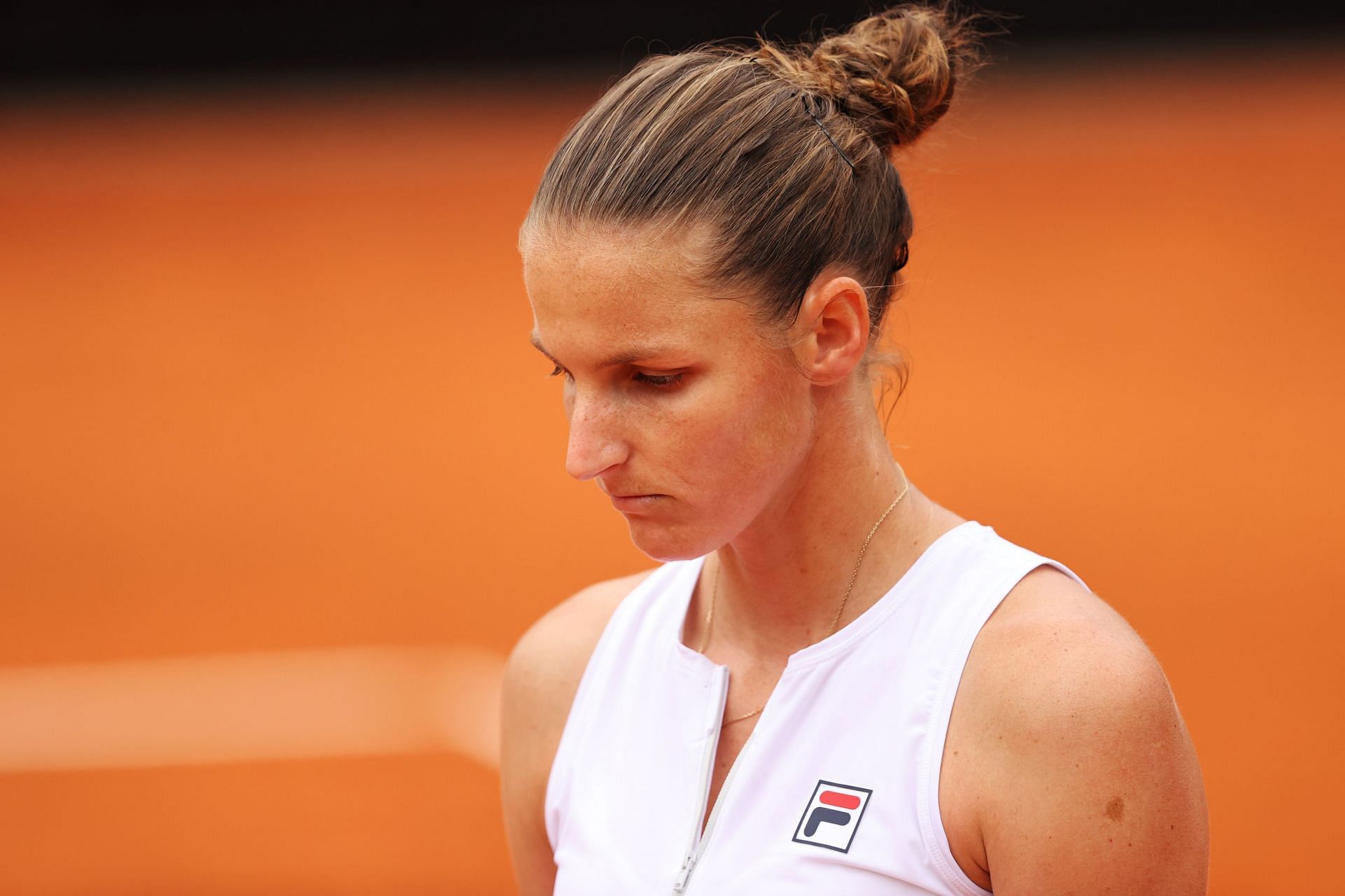 Karolina Plikova at the 2021 Italian Open.