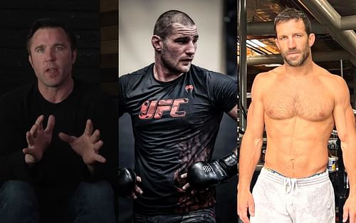 Chael Sonnen (L) image via. youtube/chaelsonnen; Sean Strickland (C) via. Instagram/Seanstricklandmma; Luke Rockhold (R) via. Instagram/LukeRockhold