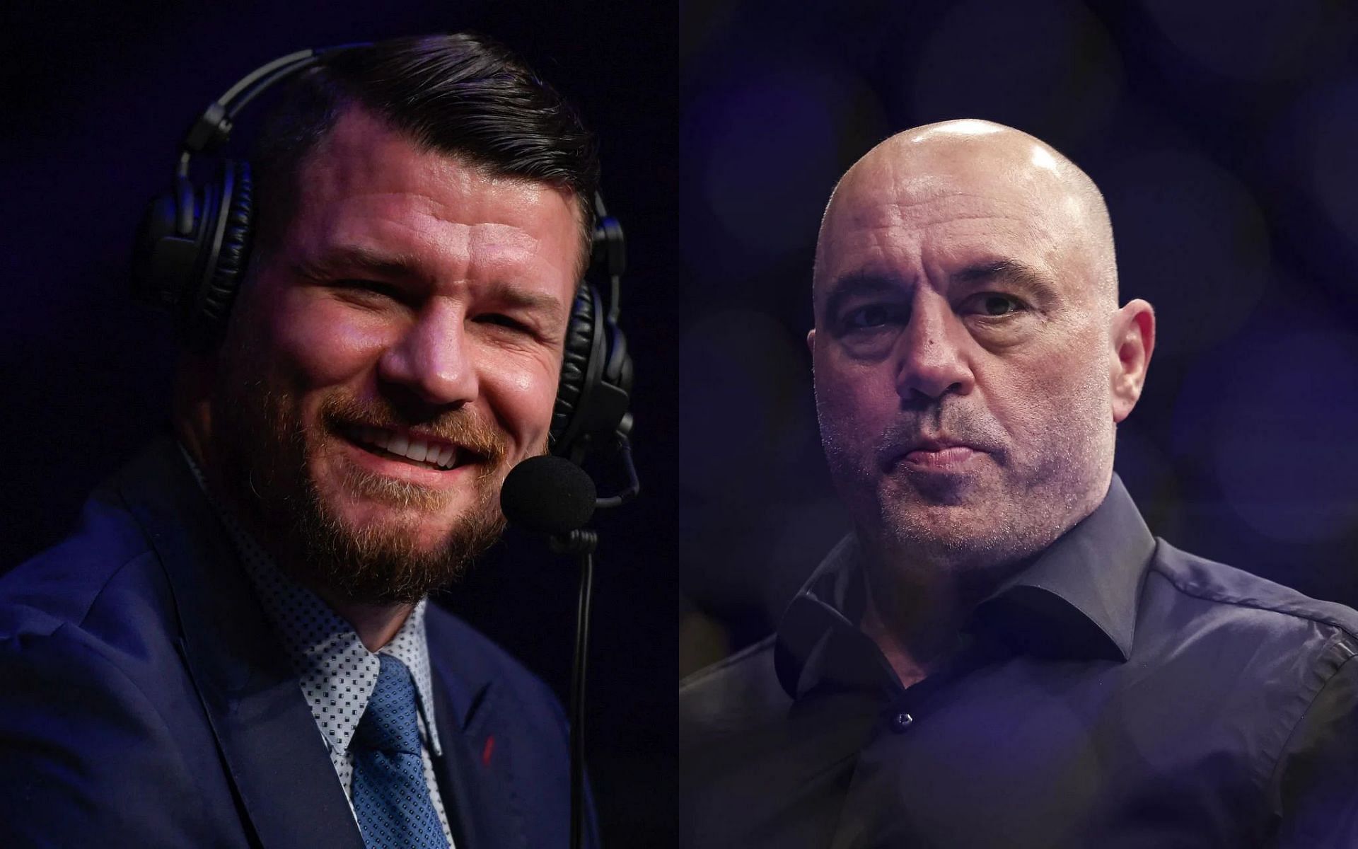 Michael Bisping (left) and Joe Rogan (right) [Images courtesy of Getty]