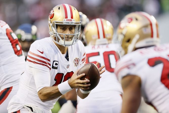 “I’m gonna go with the more talented guy” - NFL analyst makes his pick between Baker Mayfield and Jimmy Garoppolo