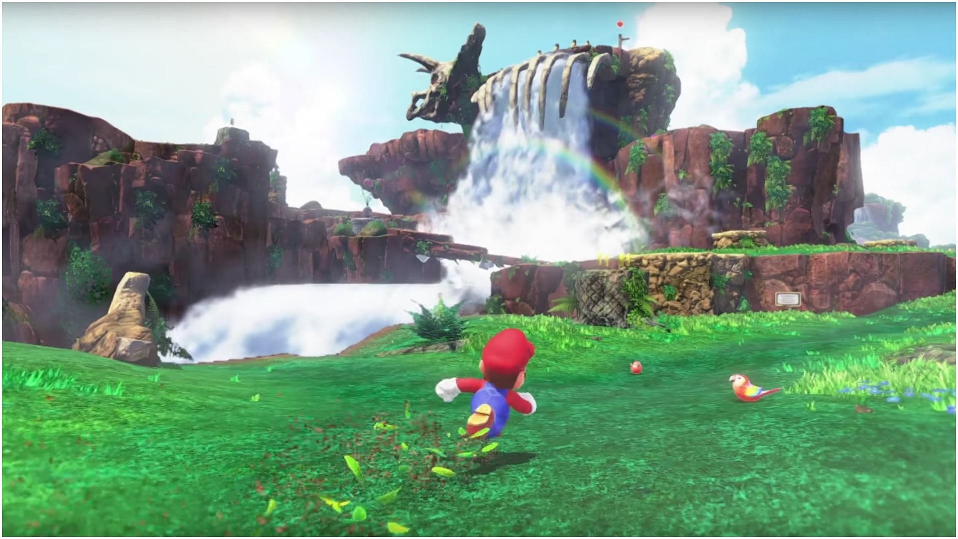Exploration in Super Mario Odyssey (Image via Nintendo)