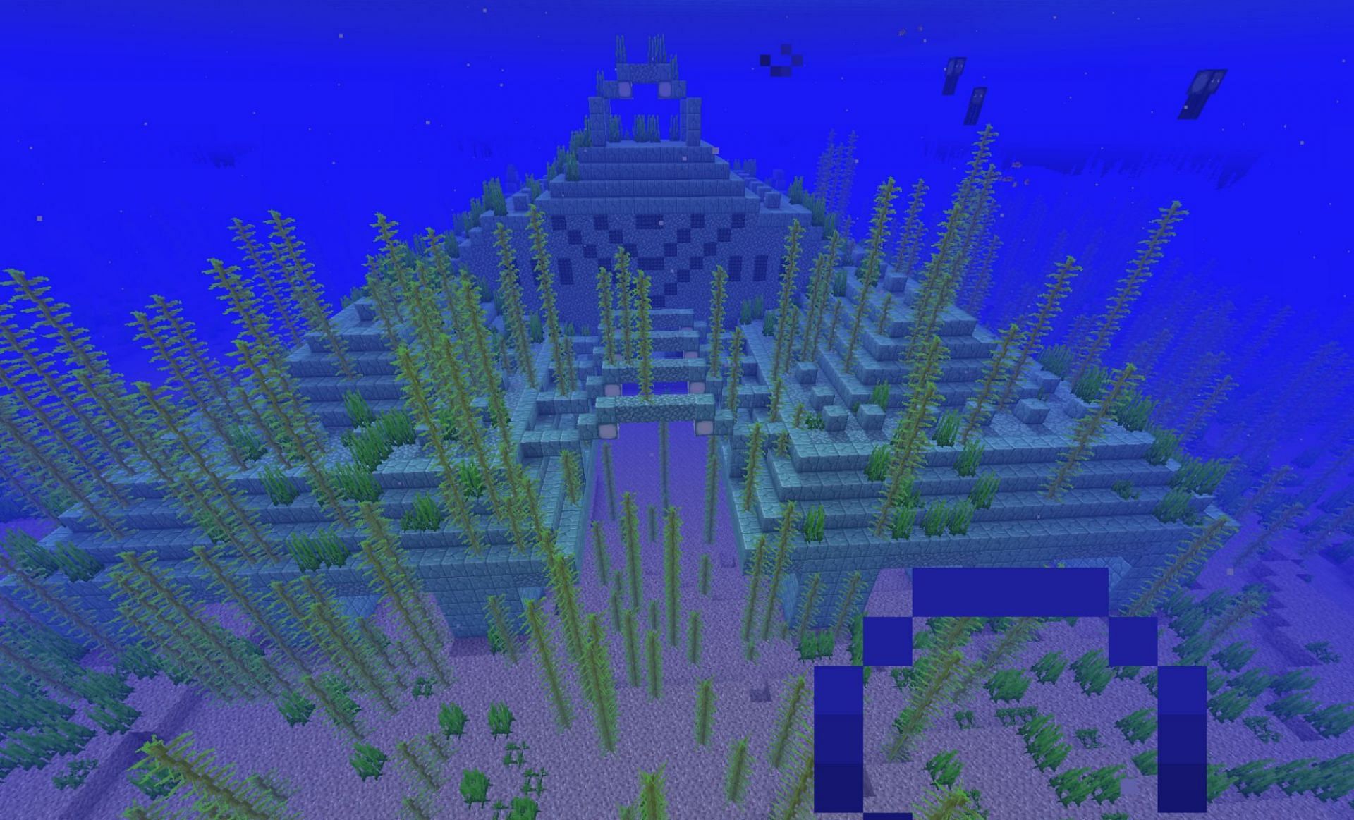 Ocean Monument in Minecraft (Image via Minecraft Wiki)