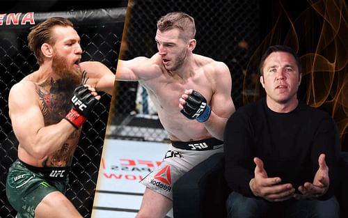 From left to right: Conor McGregor, Dan Hooker and Chael Sonnen [Image Courtesy: Getty & Chael Sonnen on YouTube]