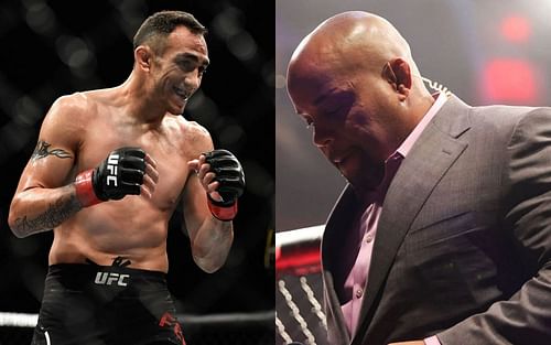 Tony Ferguson (left) and Daniel Cormier (right)