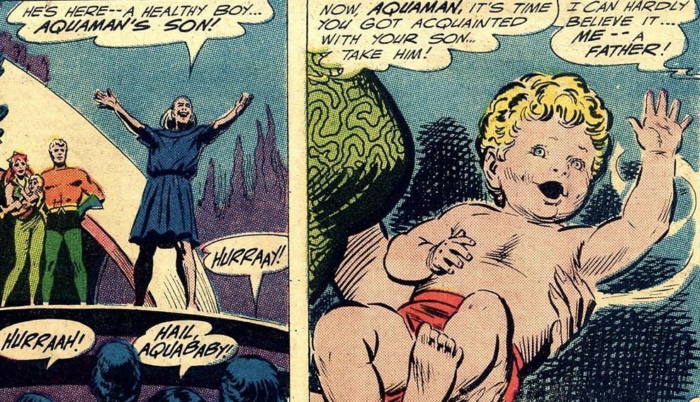 Aquaman becomes a father in Aquaman #23 (Image via DC Comics)