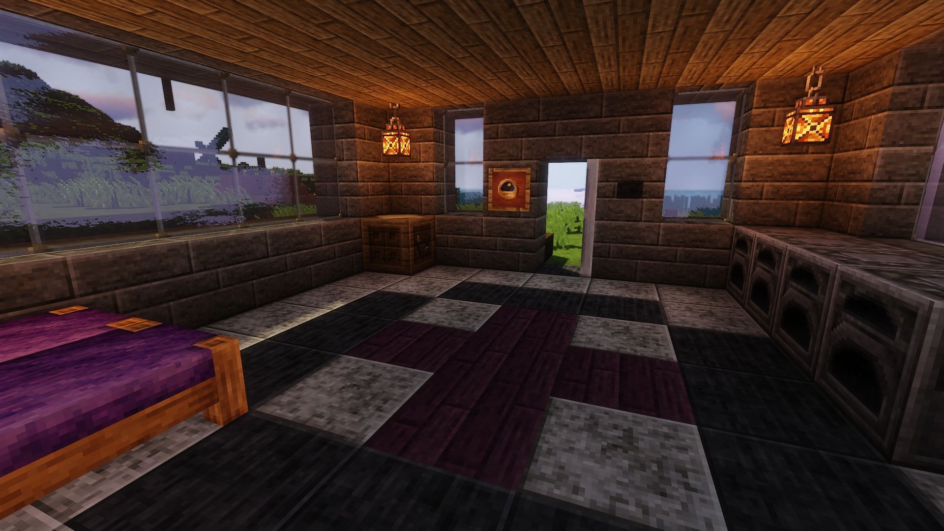 The build with the Clarity texture pack (Image via Minecraft)