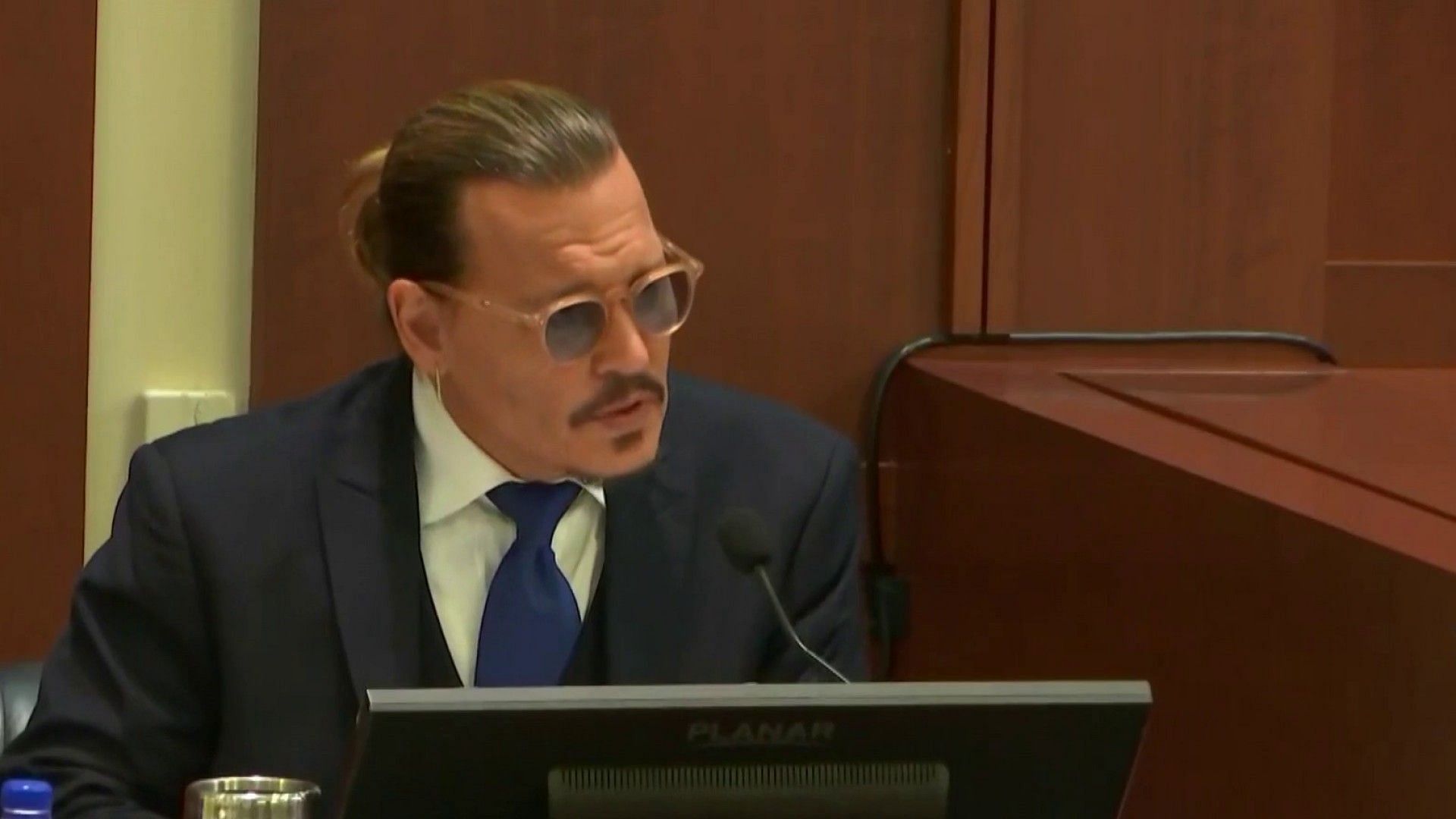 Depp in the trial (Image via NBC)