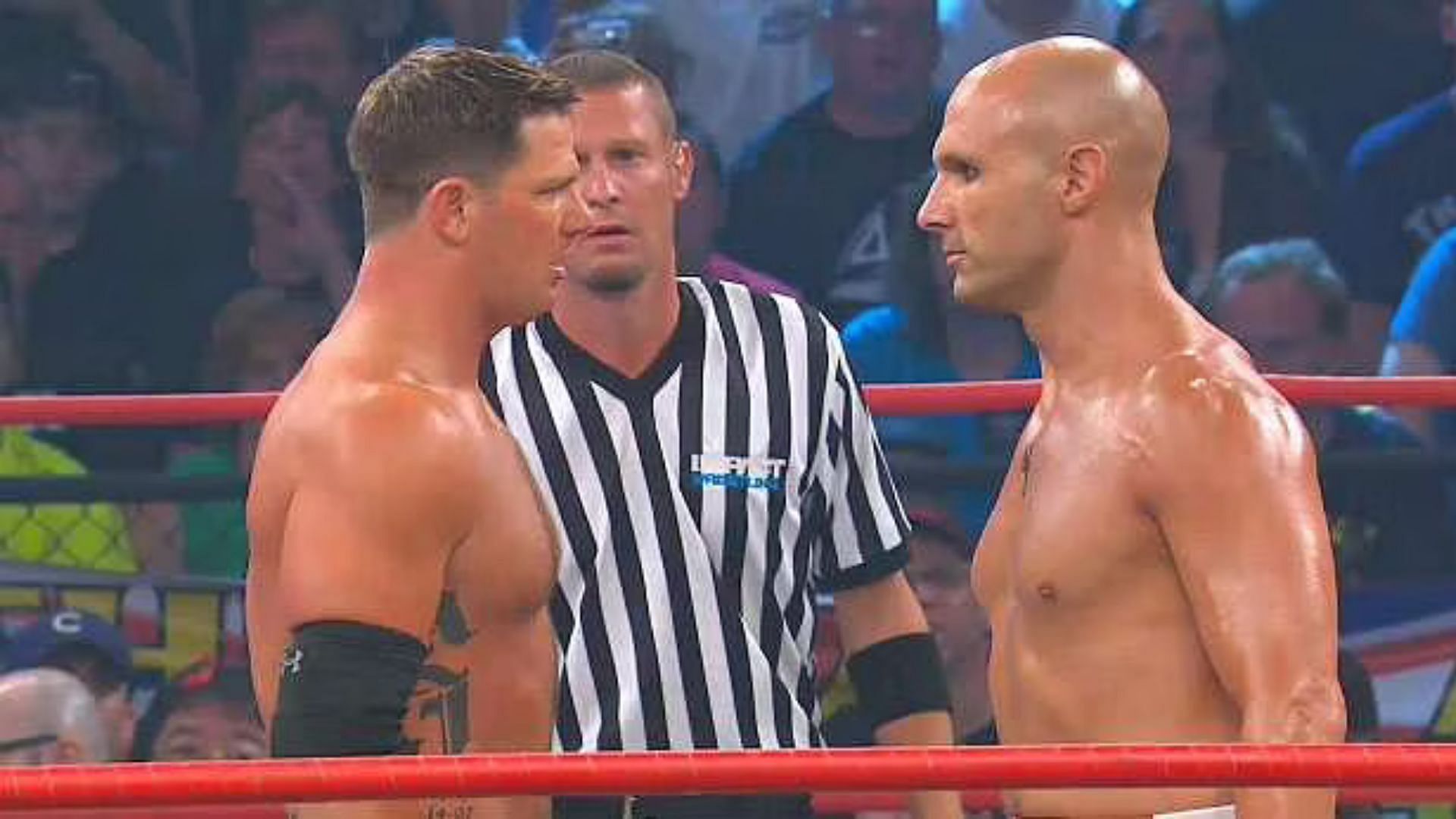 Daniels and AJ Styles facing off during their TNA days (Image Courtesy: TNA)