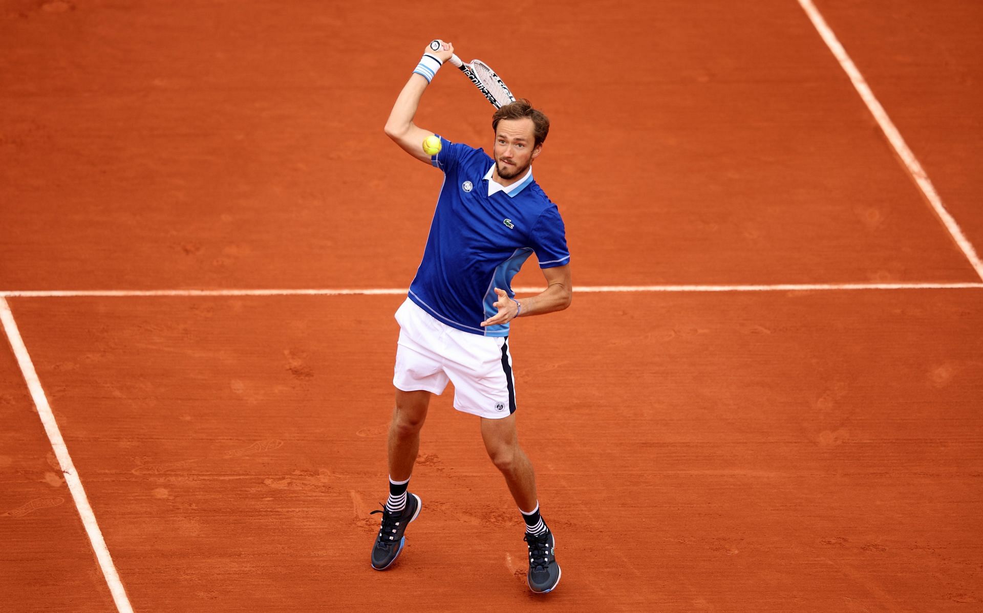 Medvedev at the 2022 French Open - Day Three