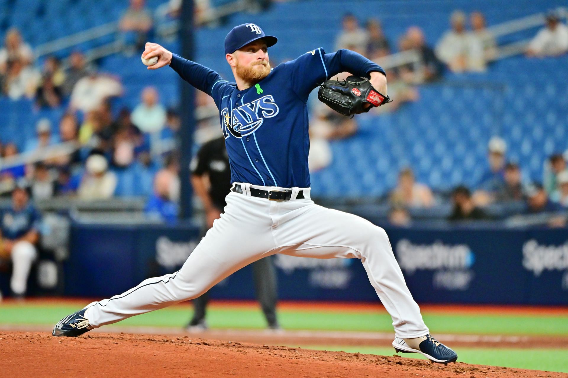 Tampa Bay Rays SP Drew Rasmussen holds a 0.91 WHIP this season.