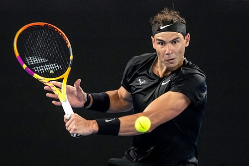 Rafael Nadal showed glimpses of his brilliance today in his Madrid opener