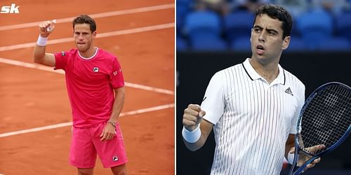 Diego Schwartzman (L) and Jaume Munar