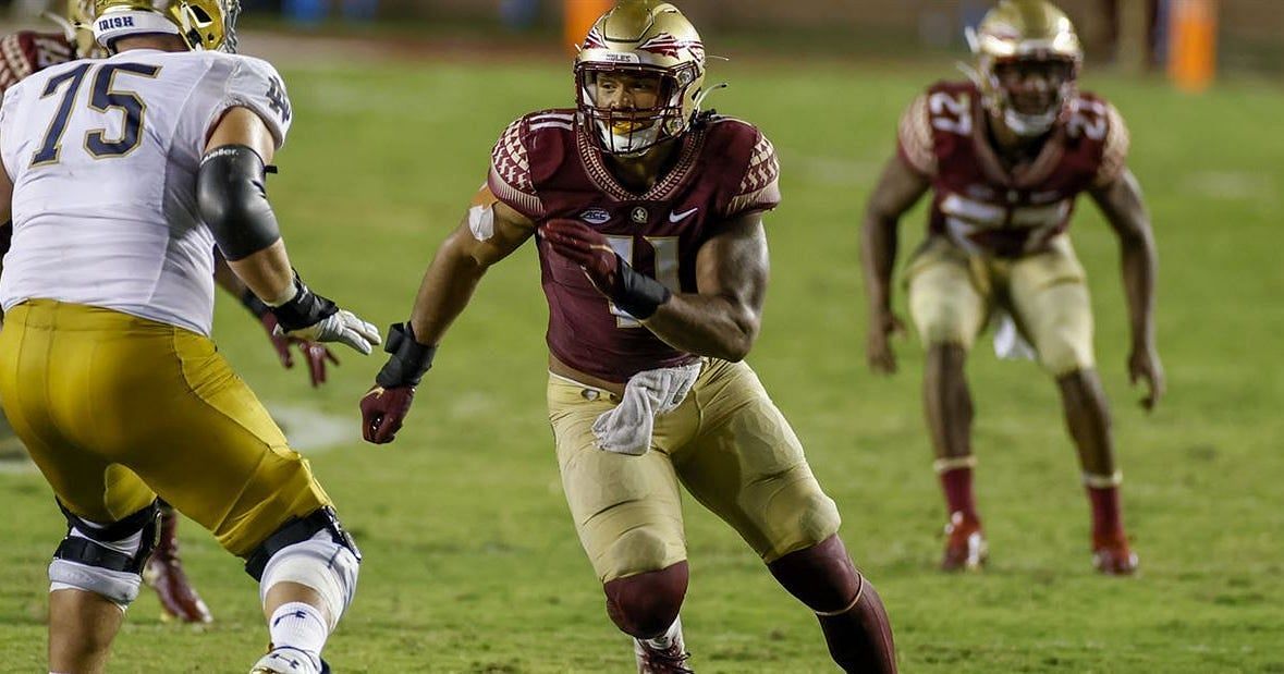 Jermaine Johnson II in action for Florida