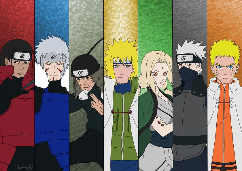 1st - 4th Hokages  Naruto, Naruto pictures, Naruto shippuden anime